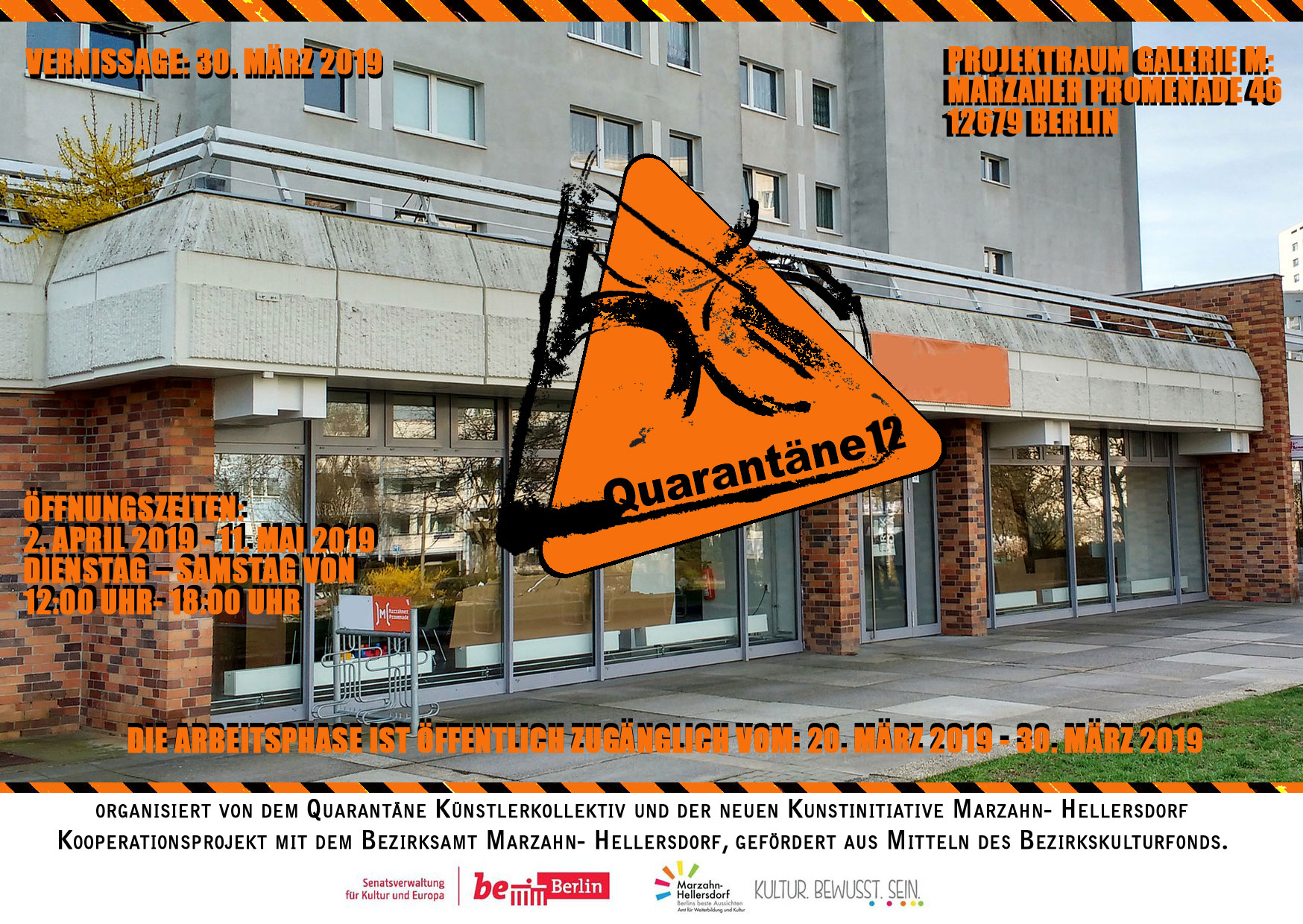 Flyer Ausstellung Projektwochen Quarantäne 2019 NKI